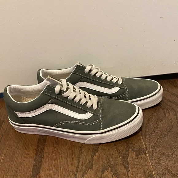 Forest green vans shoes discount